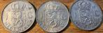 Zilveren guldens 1955, 1957, 1964, Postzegels en Munten, Munten | Nederland, 1 gulden, Koningin Juliana, Zilver, Ophalen of Verzenden
