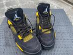 Nike Air Jordan 4 Retro Thunder sneakers, maat 44,5, Kleding | Heren, Schoenen, Ophalen, Zo goed als nieuw, Zwart, Sneakers of Gympen
