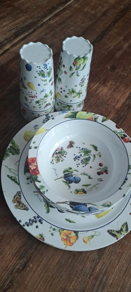 Mepal Janneke Brinkman Fruit & Flowers servies – 12-delig, Antiek en Kunst, Antiek | Servies los, Ophalen