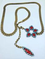 Vintage Konplott by Miranda Ko Design Ketting Met Strass, Verzenden, Overige materialen