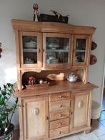 Franse Brocante Grenen Winkelkast Buffetkast kast, Ophalen, Gebruikt, Grenenhout, Brocante, Landelijk