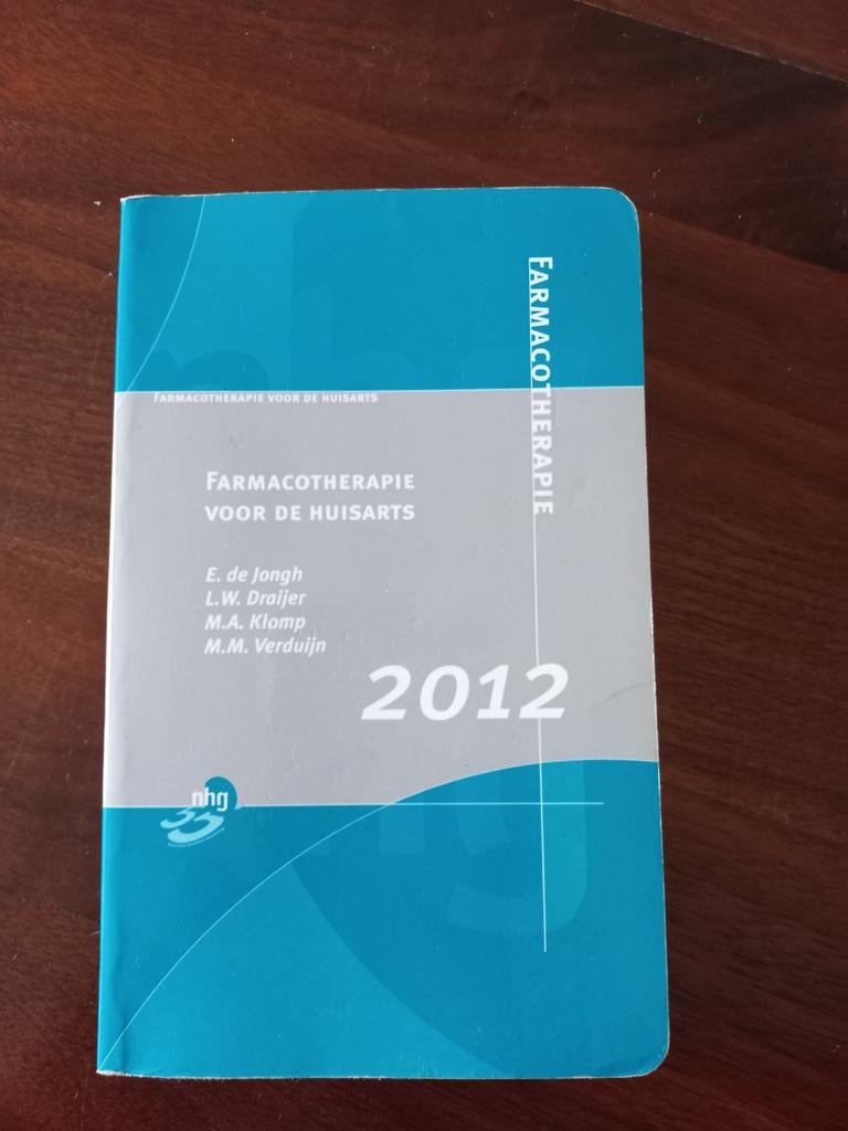 Farmacotherapie voor de huisarts 2012, Ophalen of Verzenden, Zo goed als nieuw