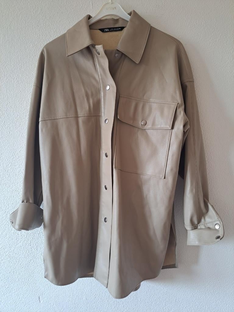 beige zara jas maat s, Kleding | Dames, Jassen | Zomer, Ophalen of Verzenden, Zo goed als nieuw, Maat 36 (S), Zara