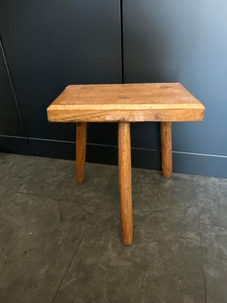 Vintage houten melkkrukje - Jaren '60/'70, Huis en Inrichting, Ophalen of Verzenden, Gebruikt, Hout