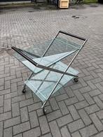 Dranktafel / bijzet tafel van glas, Ophalen, 50 tot 100 cm, Rond, Minder dan 50 cm