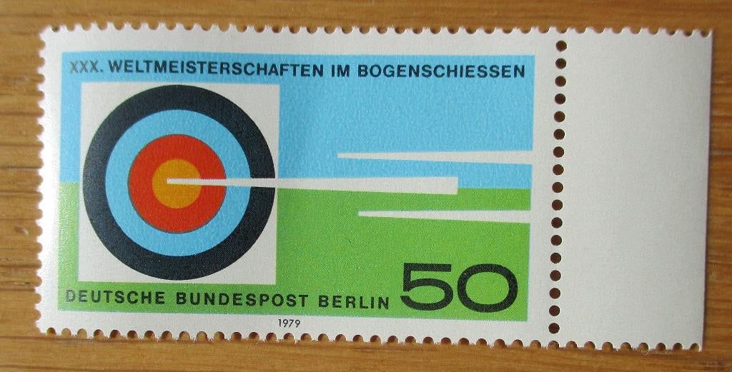 Berlijn, WK Boogschieten, 1979., Verzenden, Postfris, Sport