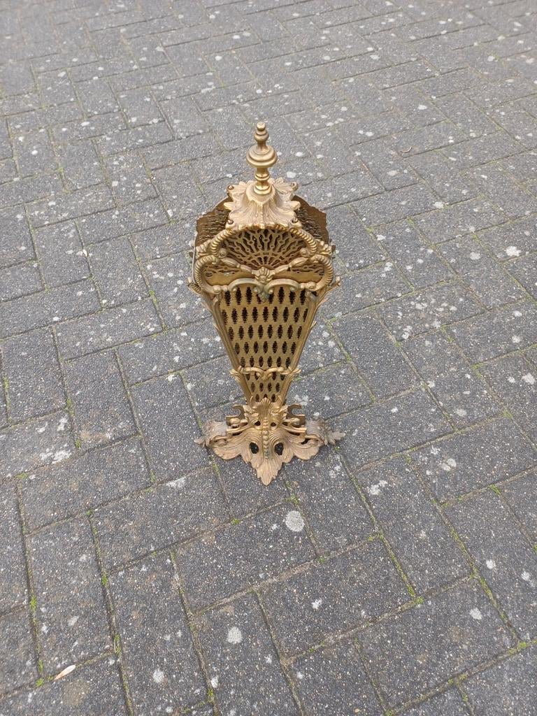 Messing spatscherm pauwmodel inklapbaar, Ophalen, Zo goed als nieuw, Overige soorten