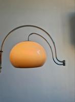 Vintage Dijkstra mushroom wandlamp chroom verstelbaar, Ophalen of Verzenden