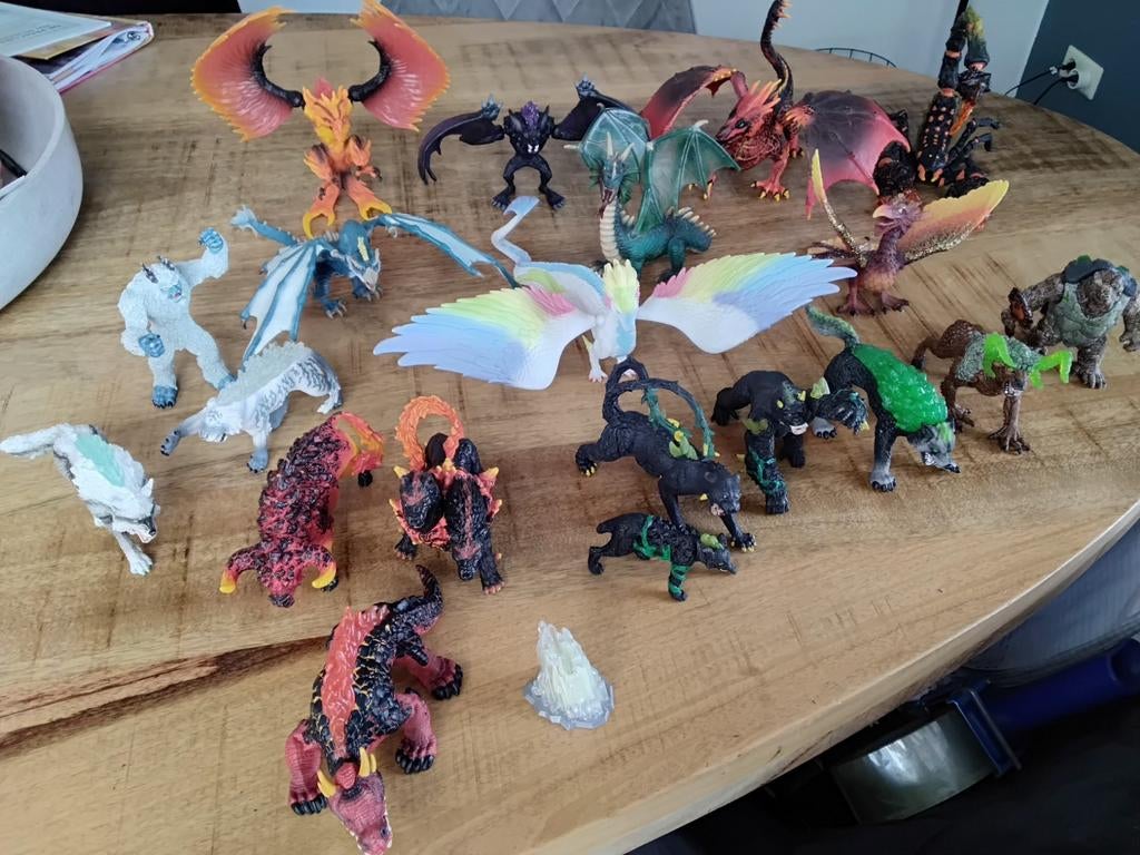Schleich draak, draken, phoeniks, Eldrador monsters., Ophalen of Verzenden, Zo goed als nieuw