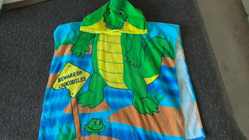 Krokodil badponcho, Kinderen en Baby's, Kinderkleding | Kinder-zwemkleding, Jongen of Meisje, One size, Nieuw, Ophalen of Verzenden