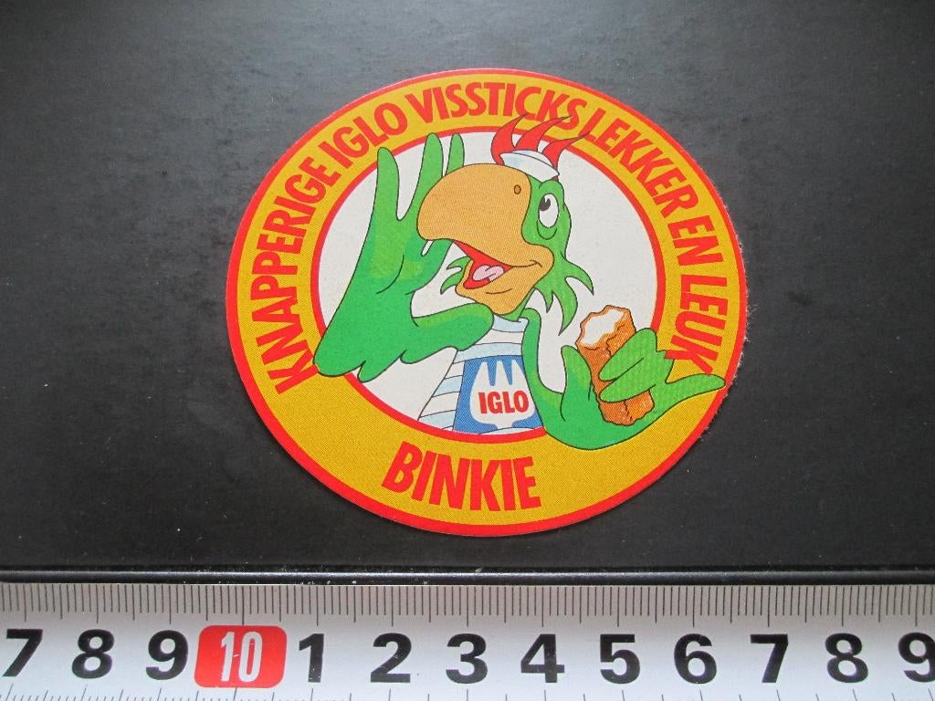 sticker knapperige IGLO vissticks lekker en leuk strip, Verzamelen, Ophalen, Zo goed als nieuw