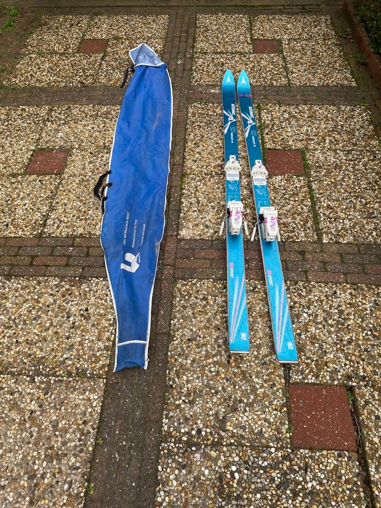 Ski’s set met opberghoes, 160 tot 180 cm, Zo goed als nieuw, Ski's, Ophalen