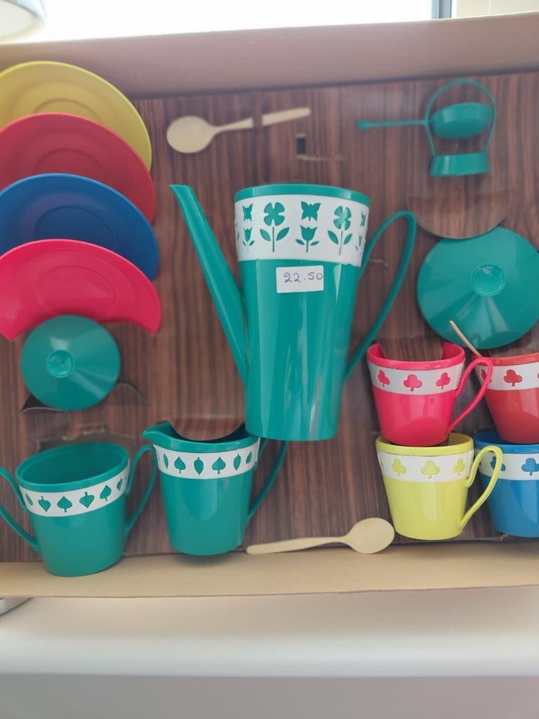 Puntgaaf retro kinder/poppen servies., Verzamelen, Ophalen of Verzenden, Huis en Inrichting