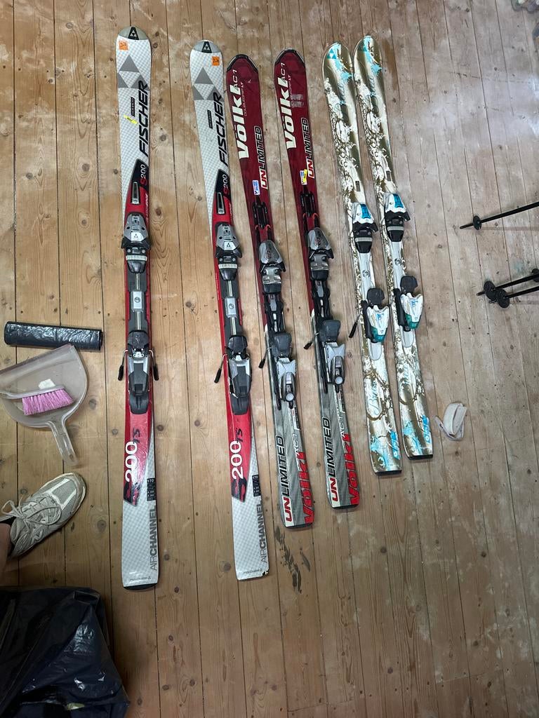 Ski's: Fischer en Völkl, 160 tot 180 cm, Ophalen of Verzenden, Skiën, Ski's