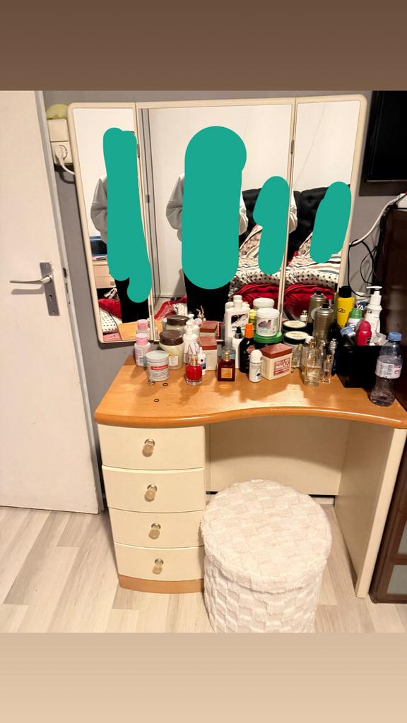 captafel met spiegel, Ophalen of Verzenden, Gebruikt