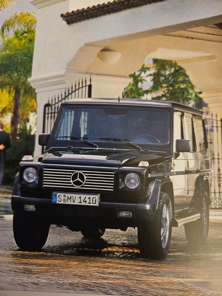 Brochure Mercedes-Benz G-klasse G500, G320, G300 TD 1998, Ophalen of Verzenden, Zo goed als nieuw, Mercedes