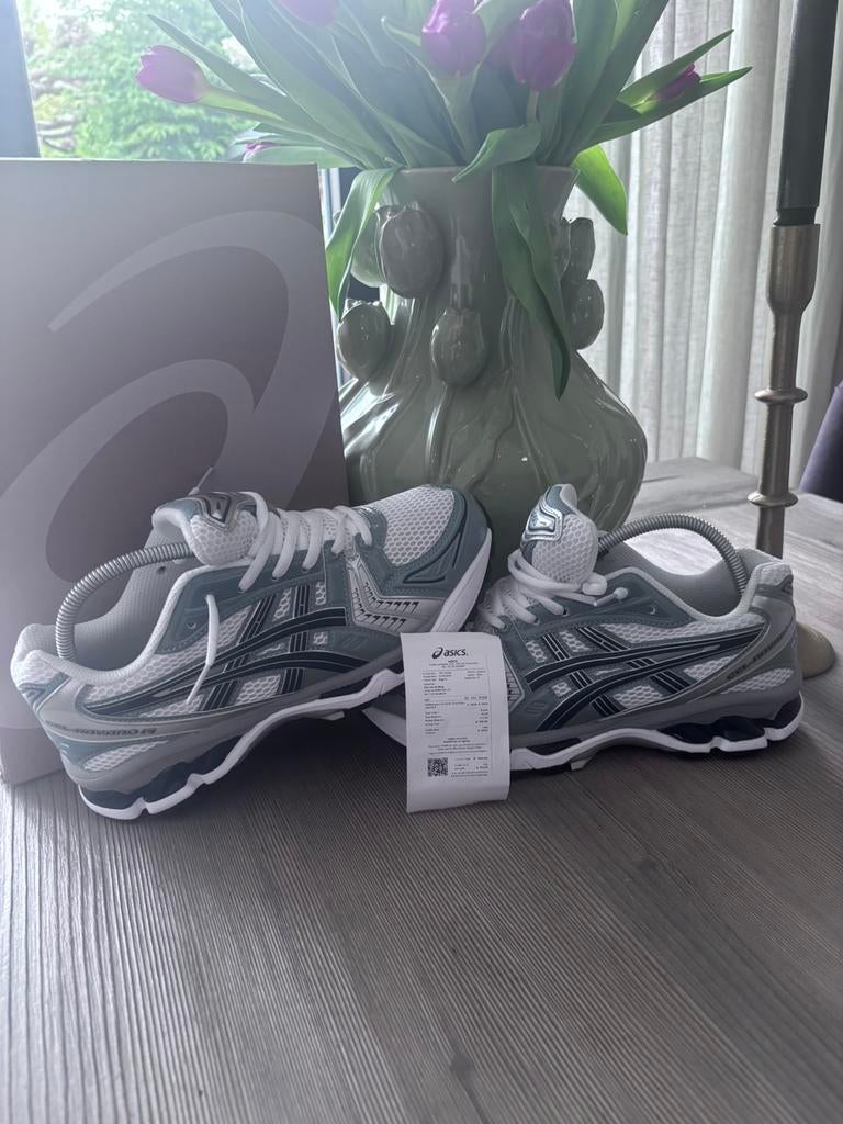 Asics kayano 14 white fjord grey, Overige kleuren, Nieuw, Ophalen of Verzenden, Sneakers of Gympen