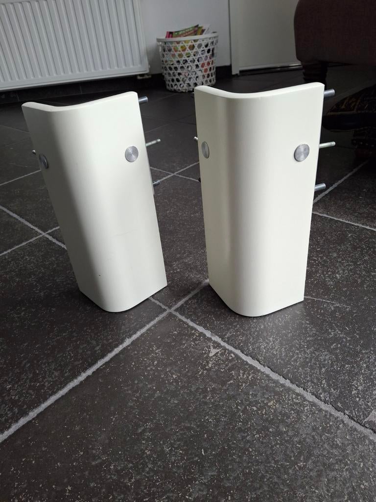 2 hoekstukken voor Auping Auronde wit, Gebruikt, Wit, Tweepersoons, Ophalen of Verzenden