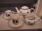 Theepot, melkkan, 2 kop en schotels Sheep & Cow Arthur Wood., Ophalen of Verzenden, Zo goed als nieuw, Aardewerk, Overige typen
