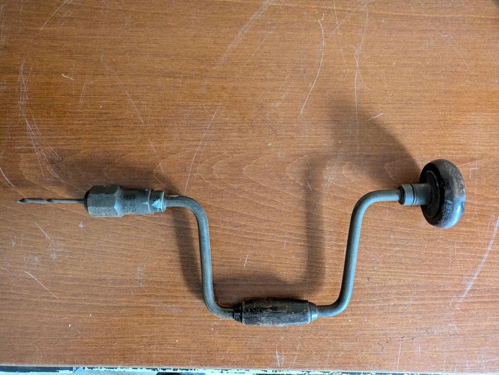Vintage handboor te koop, Antiek en Kunst, Antiek | Gereedschap en Instrumenten, Ophalen