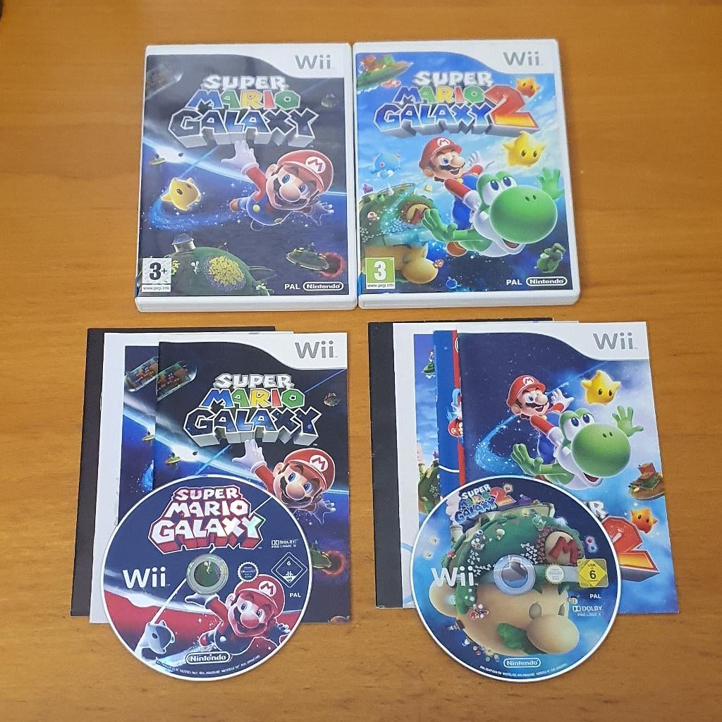 Wii | Super Mario GALAXY 1 en 2, Spelcomputers en Games, Games | Nintendo Wii, Avontuur en Actie, Gebruikt, 2 spelers, Ophalen of Verzenden