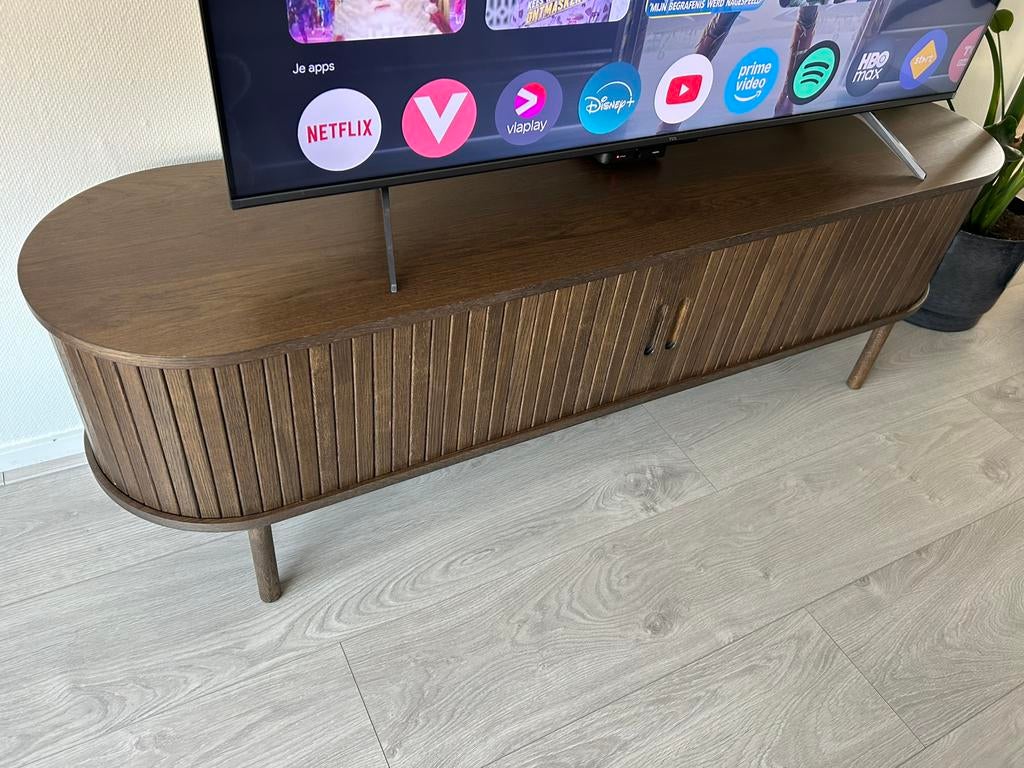 JYSK LYNGVIG TV-meubel 160cm, Huis en Inrichting, Kasten | Dressoirs, Zo goed als nieuw, 150 tot 200 cm, 25 tot 50 cm, Ophalen