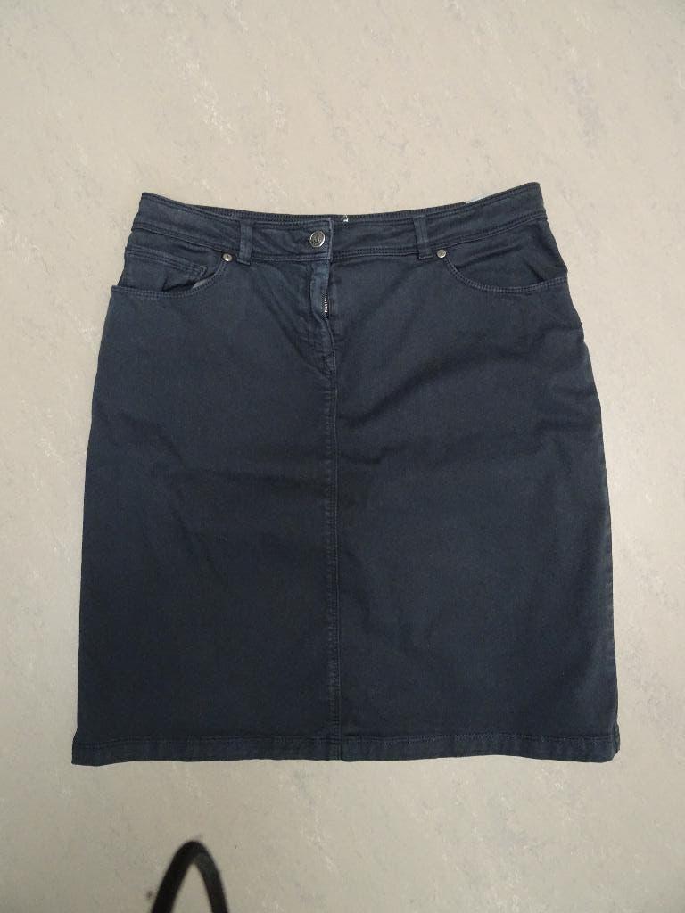SAINT JAMES maat 42, rechte katoenen rok., Kleding | Dames, SAINT JAMES, Blauw, Maat 42/44 (L), Ophalen of Verzenden