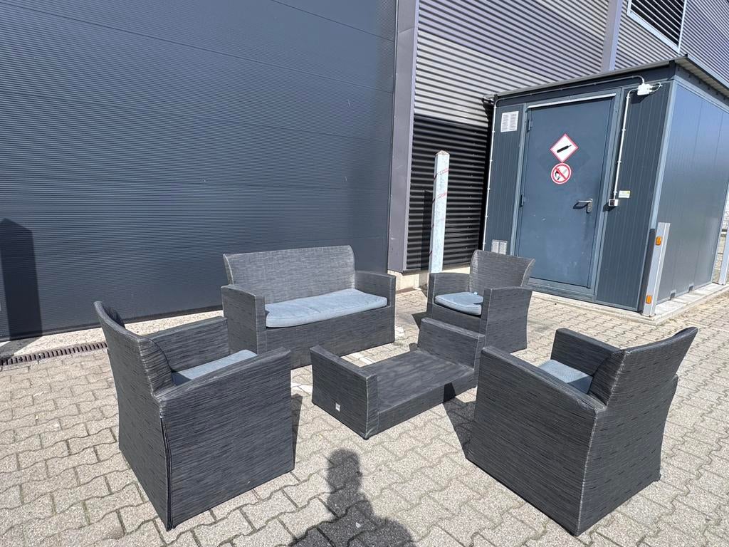 Loungeset (2x) tekoop, Tuin en Terras, Tuinsets en Loungesets, Ophalen, Zo goed als nieuw, Teakhout, Bank
