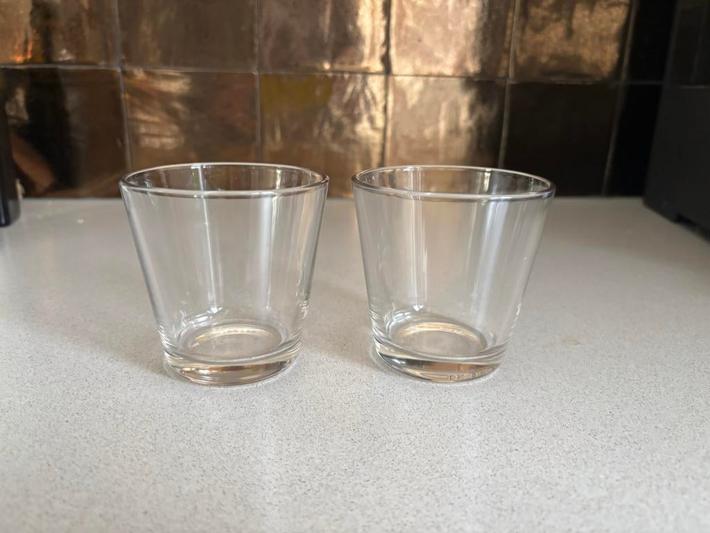Iittala Kartio helder glas 2x, Huis en Inrichting, Keuken | Keukenbenodigdheden, Ophalen of Verzenden, Zo goed als nieuw