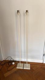 Twee brocante hoge lampenvoeten, Ophalen, Zo goed als nieuw, Metaal, 100 tot 150 cm