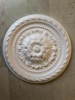 Ronde rozet ornament doorsnee 30cm kunststof/piepschuim, 50 tot 75 cm, Nieuw, Landelijk klassiek riviere maisson brocant, Metaal