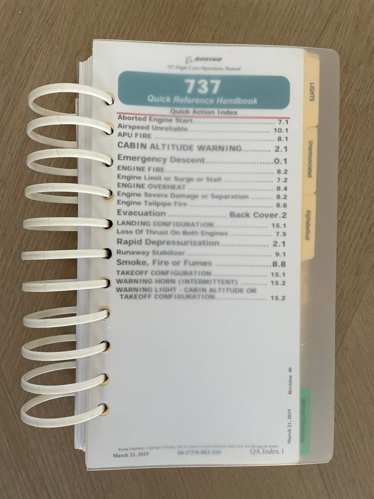 Boeing 737 QRH, Ophalen of Verzenden, Zo goed als nieuw, Schaalmodel