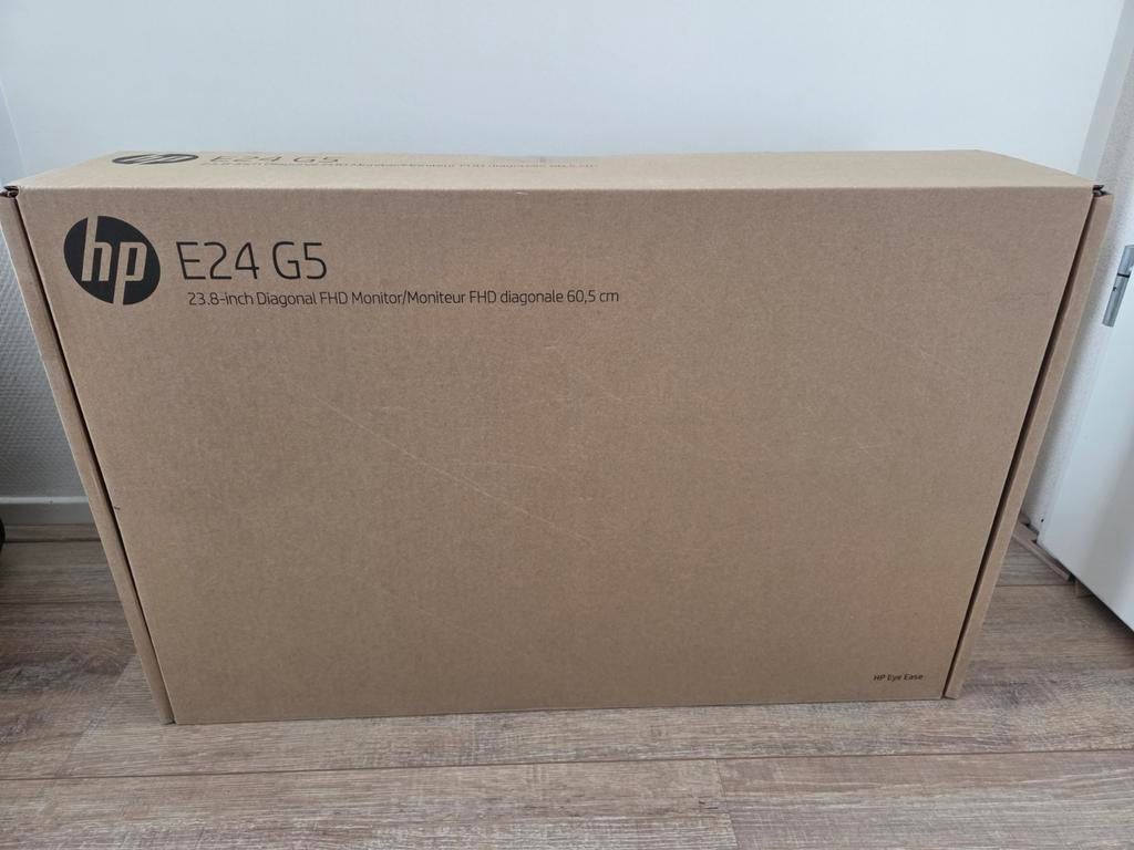 HP E24 G5 Monitor 23.8 inch FHD, Computers en Software, Monitoren, Gaming, IPS, Nieuw, Full HD