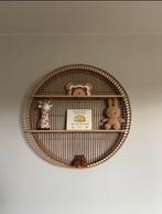 Rond bamboe wandrek met 2 planken, Ophalen, Zo goed als nieuw