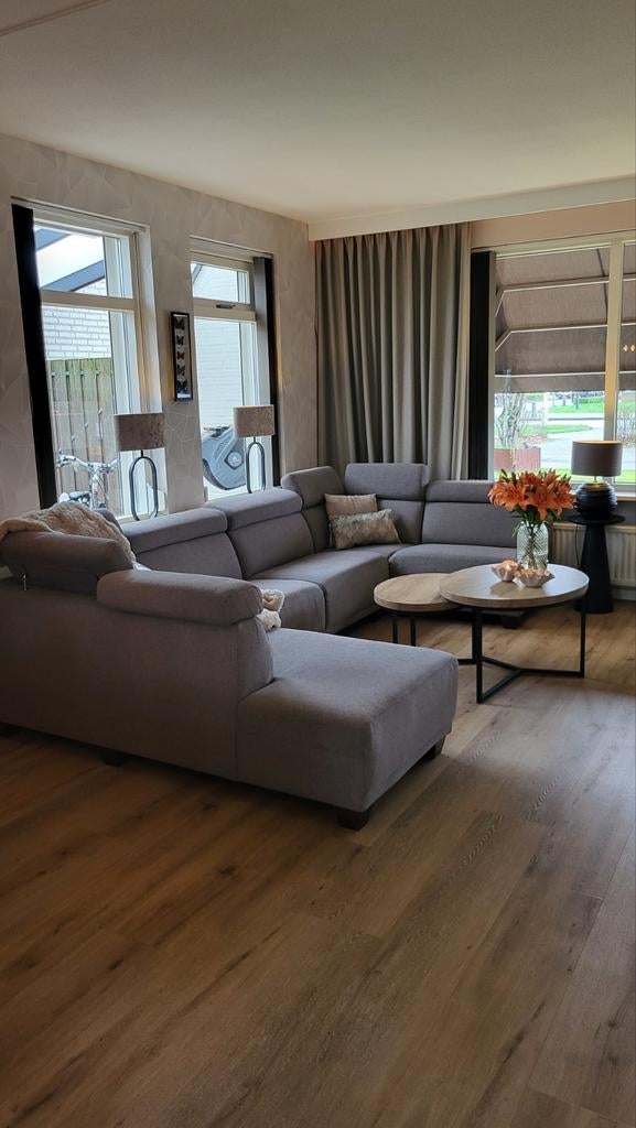 Mooie U bank, hoekbank, Ophalen of Verzenden, Zo goed als nieuw, 75 tot 100 cm