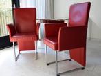 Rolf Benz eetkamerstoelen, Ophalen, Twee, Leer, Zo goed als nieuw