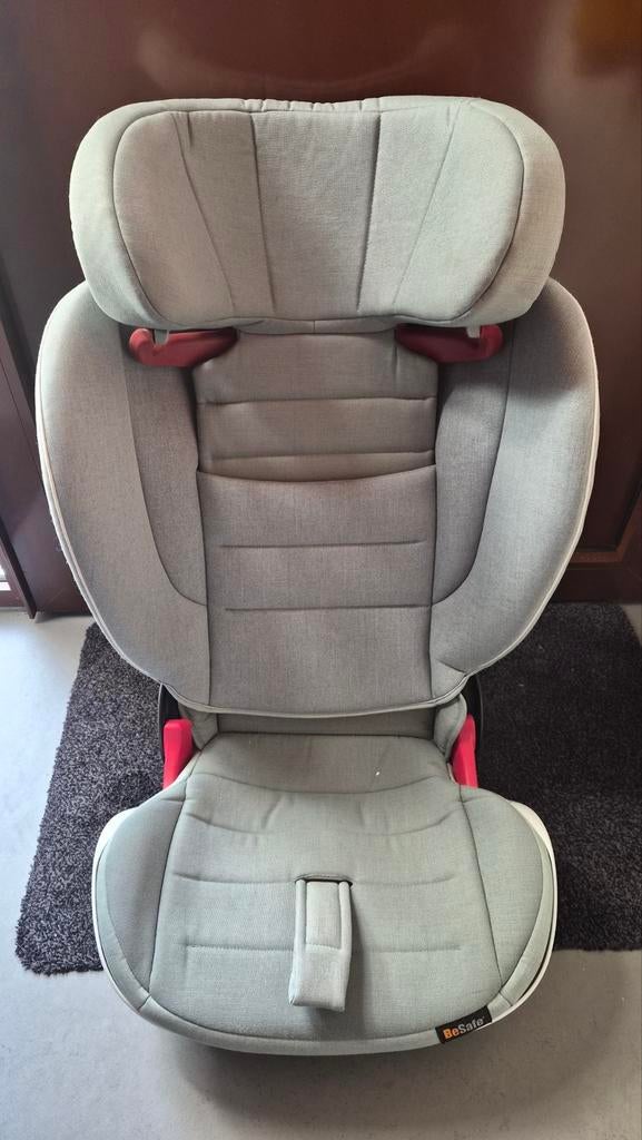 BeSafe autostoel iZi Flex FIX i-Size - Sea Green, Autogordel of Isofix, 15 t/m 36 kg, Verstelbare rugleuning, Zo goed als nieuw