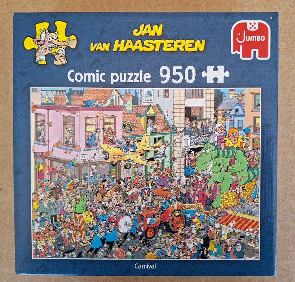 Puzzel Jan van Haasteren. Carnaval., Ophalen of Verzenden, 500 t/m 1500 stukjes, Zo goed als nieuw
