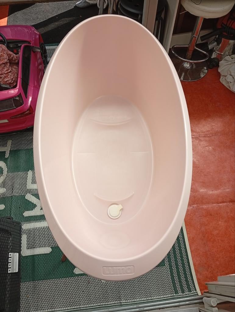 Luma badje met babyinzit. Roze, Ophalen of Verzenden, Zo goed als nieuw, Badje