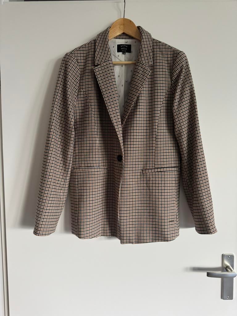 Daks London blazer. een bruin en beige ruitpatroon, Maat 38/40 (M), Bruin, Nieuw, Ophalen of Verzenden