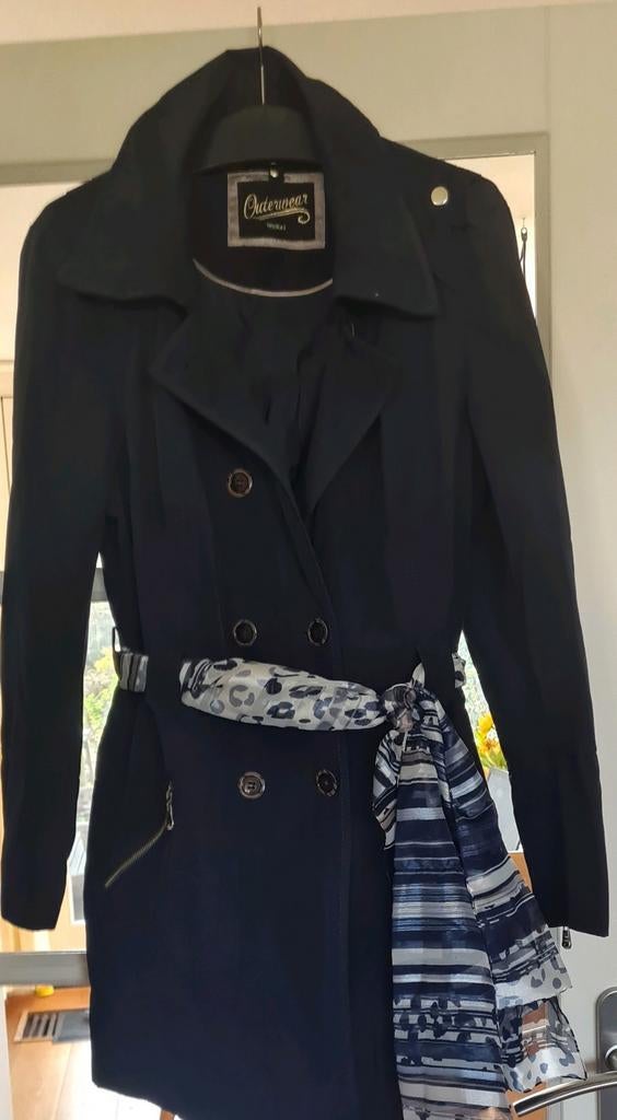 Trench coat donkerblauw Yessica maat 46, Kleding | Dames, Jassen | Zomer, Jessica, Blauw, Maat 46/48 (XL) of groter, Ophalen of Verzenden