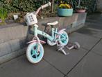 Kinderfiets 10 inch met zijwieltjes en mandje, Ophalen, Zijwieltjes, Gebruikt, Onbekend