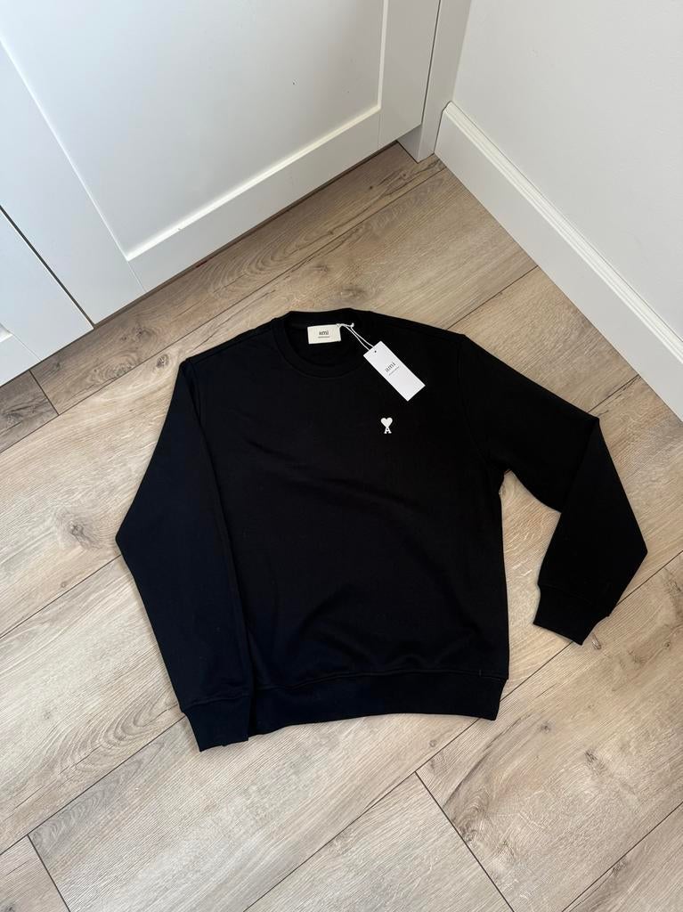 Ami Paris Sweater Zwart, Kleding | Heren, Truien en Vesten, Ophalen of Verzenden, Nieuw, Maat 48/50 (M), Zwart