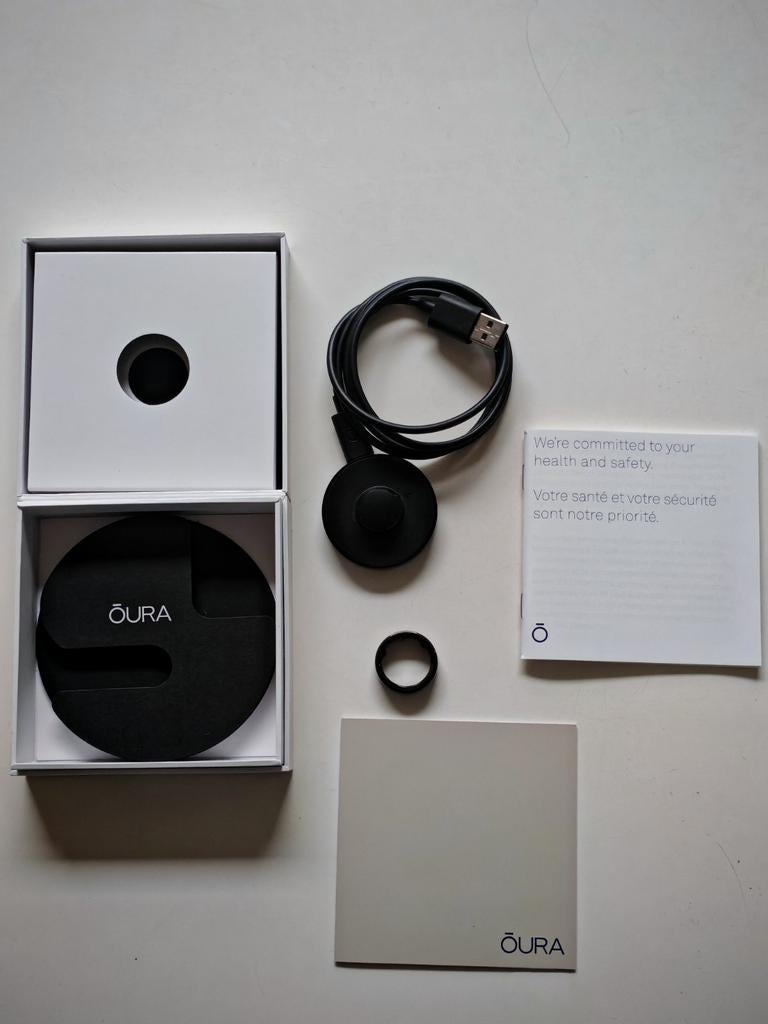 Oura Gen 3 ring maat 10, Sieraden, Tassen en Uiterlijk, Activity trackers, Ophalen of Verzenden, Gebruikt, Zwart, Android
