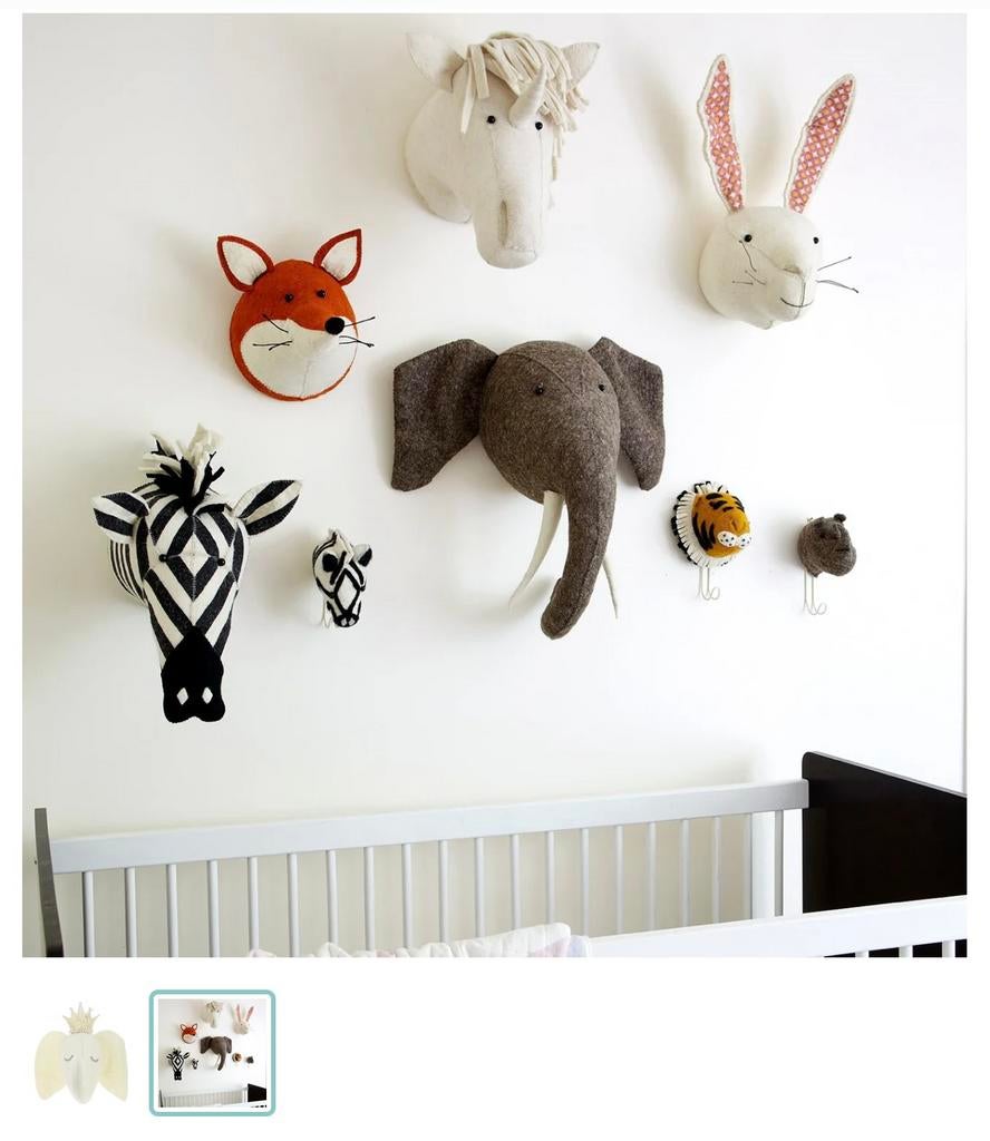 Fiona Walker, olifantenkop, Ophalen of Verzenden, Zo goed als nieuw, Wanddecoratie