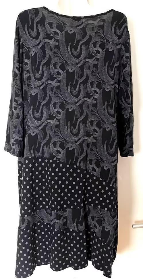 Ophilia jurk/tuniek maat 48[v], Kleding | Dames, Grote Maten, Ophalen of Verzenden, Zo goed als nieuw, Zwart, Jurk
