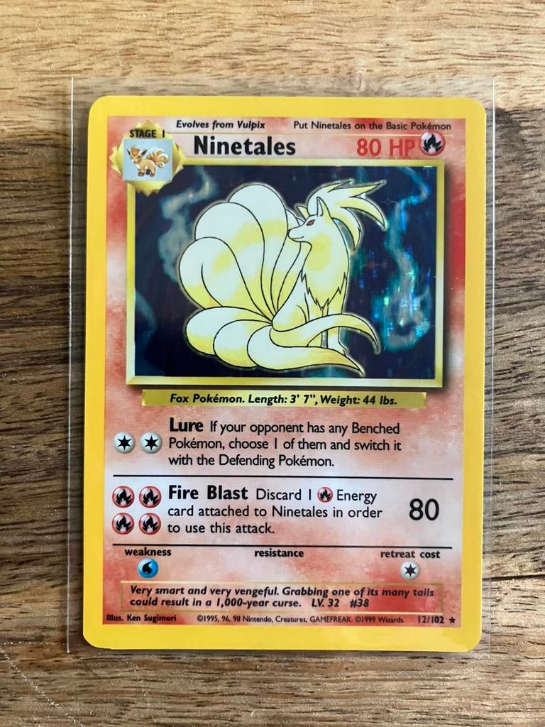Pokemon Base Set - Ninetales (HOLO), Verzenden, Gebruikt