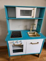 IKEA Duktig speelkeuken gepimpt - Blauw/Goud, Kinderen en Baby's, Speelgoed | Speelkeukens, Ophalen, Gebruikt, Hout, Speelkeuken