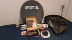 Satelliet schotelantenne set met receiver+satellite finder, Ophalen, Zo goed als nieuw, (Schotel)antenne, Overige merken