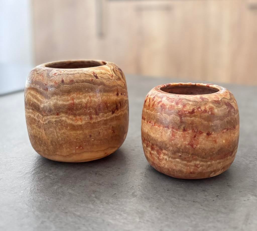 Alabaster set M en L aanbieding, Ophalen of Verzenden, Nieuw, Overige materialen, Minder dan 25 cm